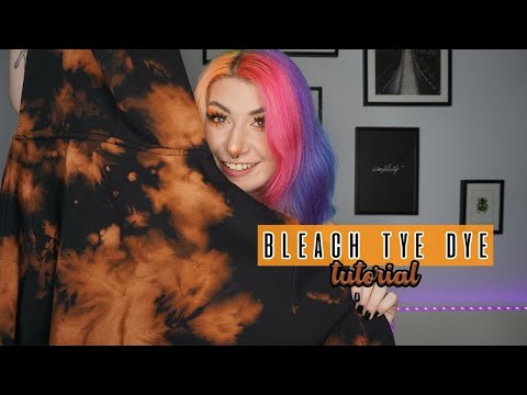 BLEACH TIE-DYE SUI MIEI VESTITI 👚 | bleach tie-dye tutorial