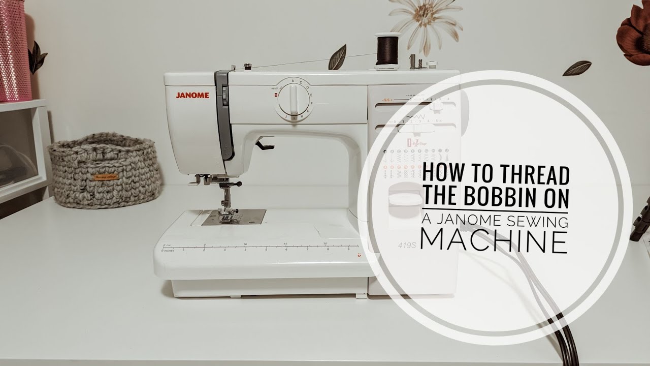 How to Thread a Janome Sewing Machine tutorial with Close Ups