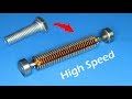 Super high speed DC motor from screw , DIY project