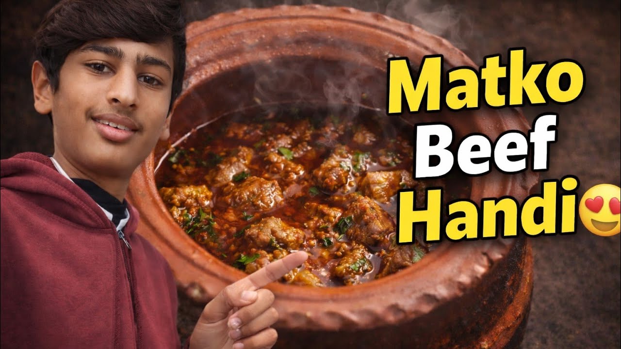 👉 Matko Beef Handi | Desi Style Clay Pot Recipe 🔥