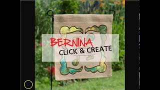 BERNINA Click & Create Monogrammed Applique Garden Flag