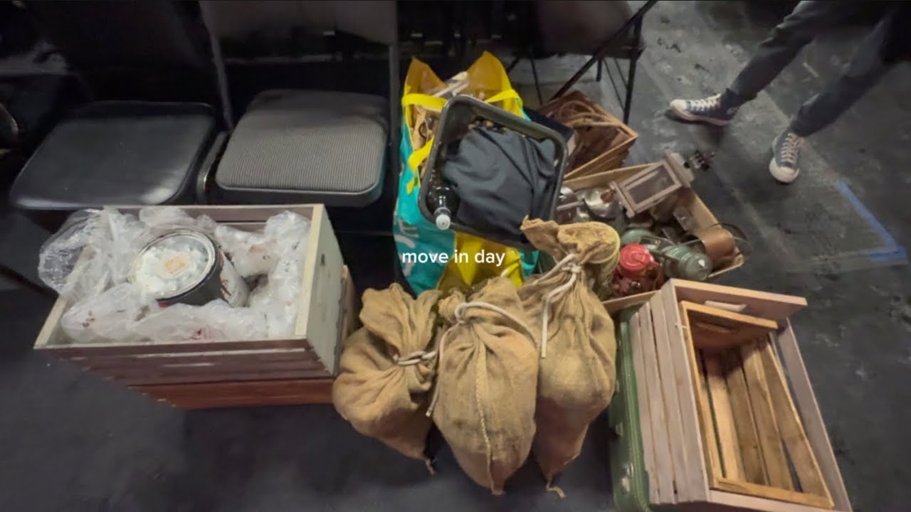 moving into the capital theatre [as props manager] - YouTube