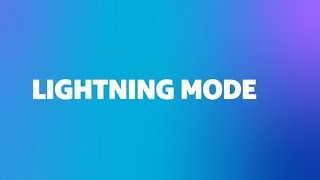 Lightning Mode | BlueCurve TV Support & How To