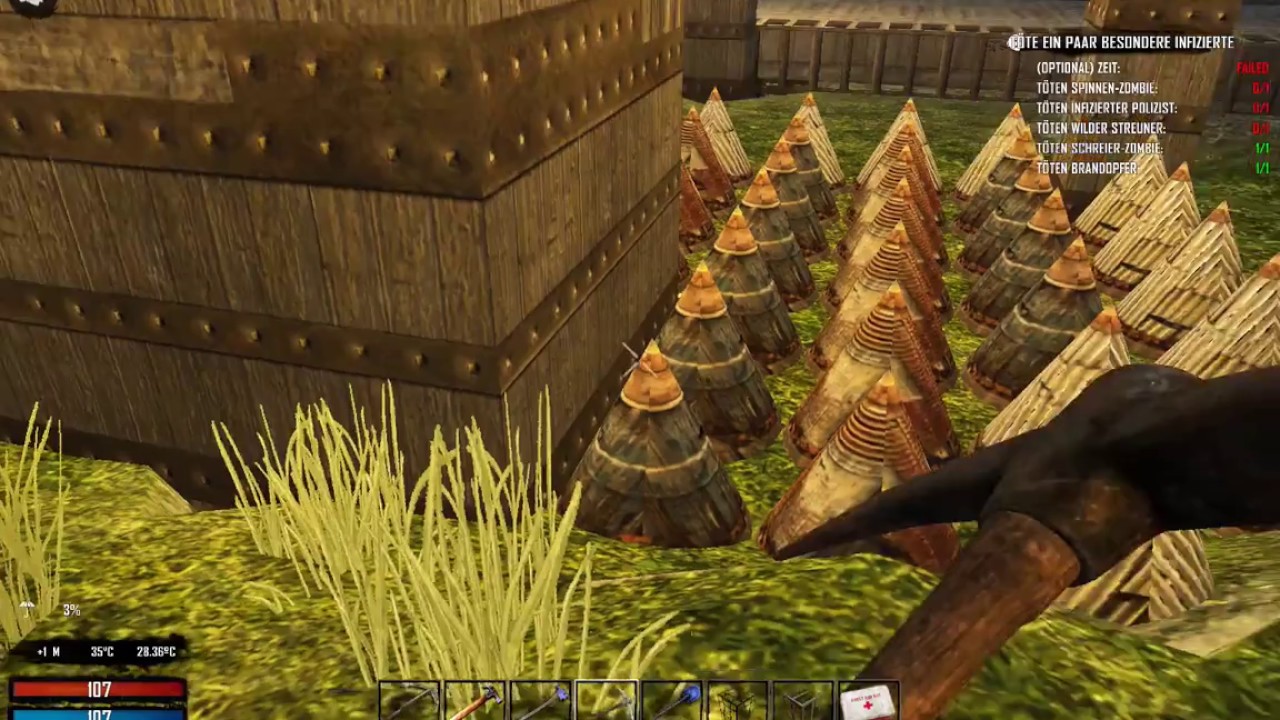 7 Days To Die Holzrahmen Verbessern 7 Days to Die - Alpha15 = #S01E69 -- Holz auf Beton verbessern - YouTube