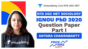 NTA UGC NET | IGNOU PhD 2020 Question Paper - Part II | Antara | Unacademy Live