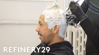 I Bleached My Virgin Black Hair Platinum Blonde | Hair Me Out | Refinery29