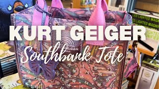 KURT GEIGER SMALL SOUTHBANK TOTE BAG IN LILAC