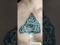 Illuminati Tattoo on chest by Nilesh Shriram @eyeconictattooindia #shorts