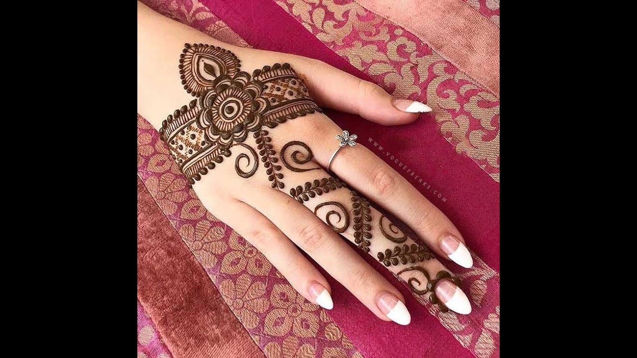 Simple Mehndi Design,Shadi Mehndi Design - YouTube