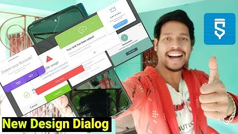 new design Dialog project in sketchware pro #AndroidAppdeveloper #sketchware #Aauraparti
