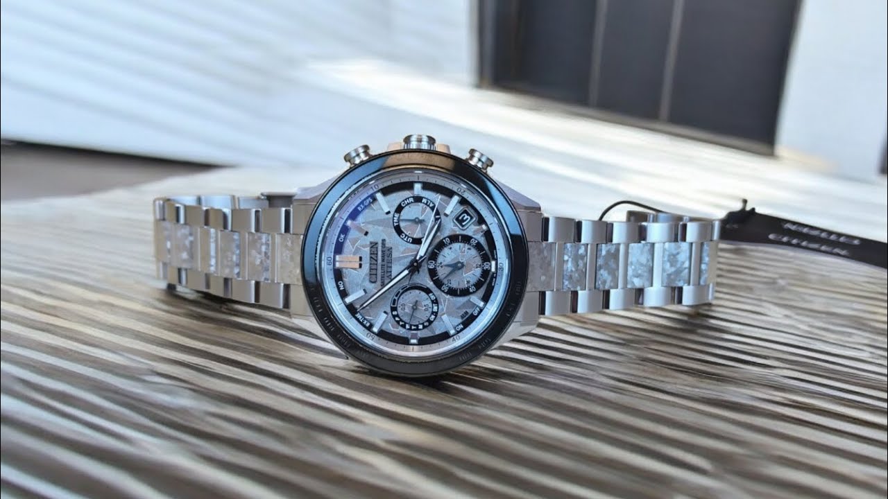 Citizen Attesa Platinum Shine Satellite Wave GPS Super Titanium