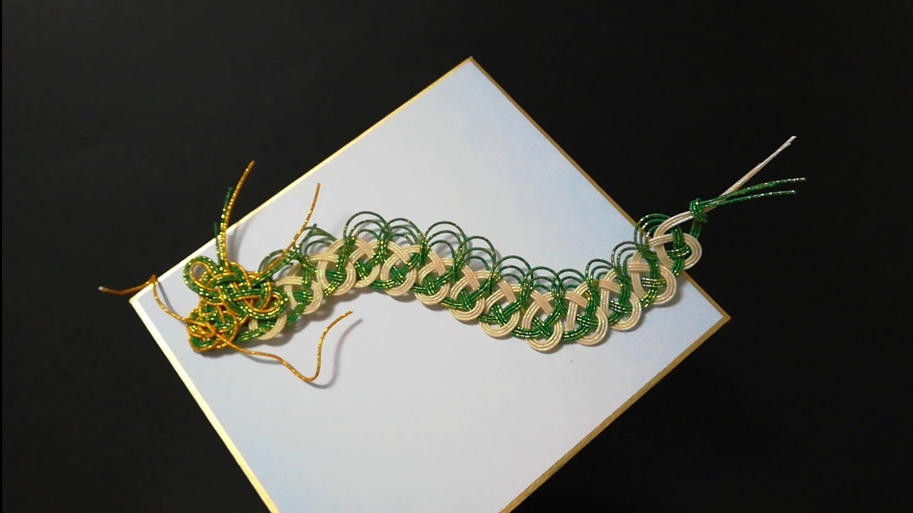 辰】ミニ色紙で・創作水引 - YouTube