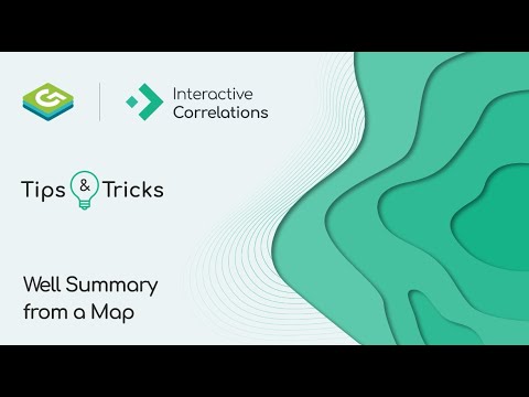 IC T&T - Generate a well summary directly from maps.