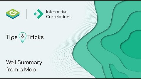 IC T&T - Generate a well summary directly from maps.
