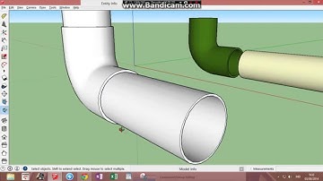 SketchUp PVC Elbow Fitting