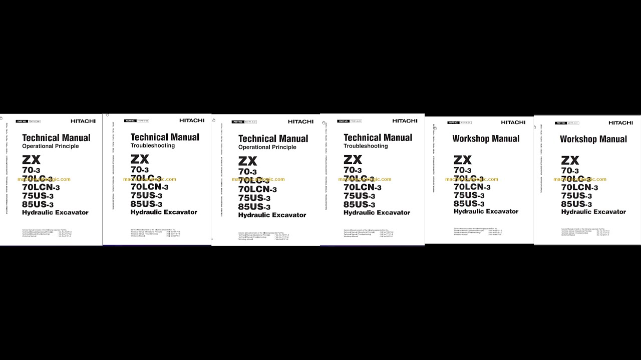 Hitachi ZX70 ZX70LC Technical and Workshop Manual