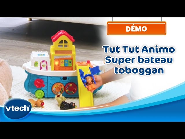 Tut Tut Animo - Super bateau toboggan - Animaux interactifs, 1-5 ans