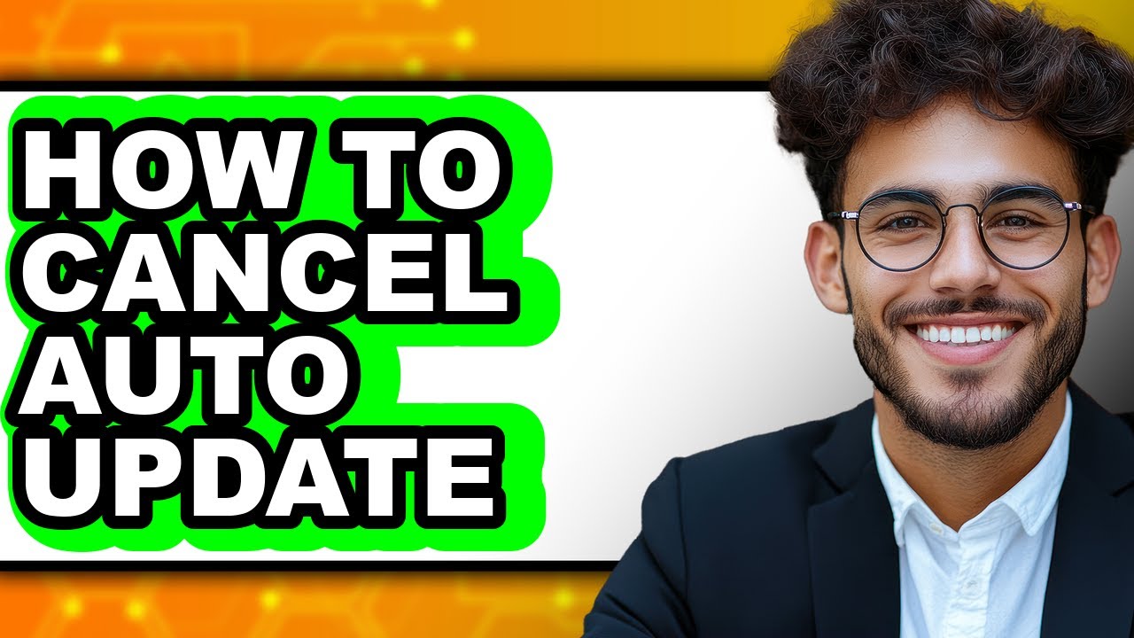 How to Cancel Auto Update (easy Method) - YouTube