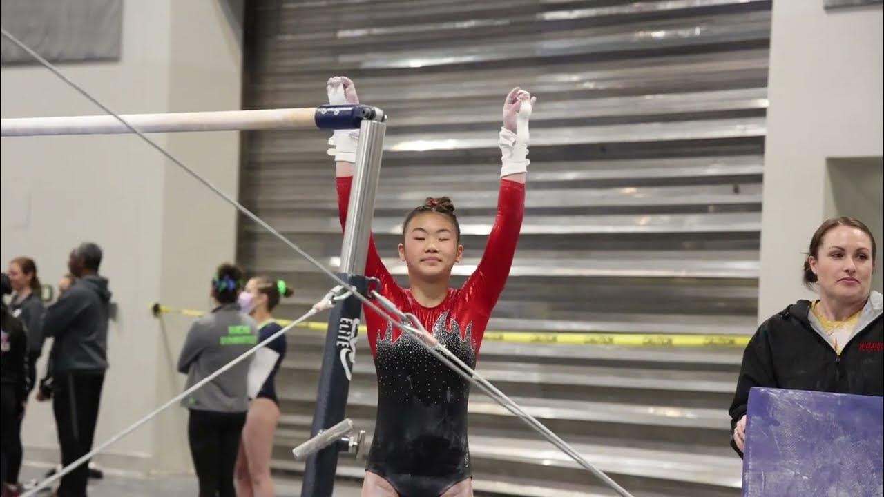 Avery Kim 1st Place Bars Gliders Invitational 2023 Wildfire Gymnast