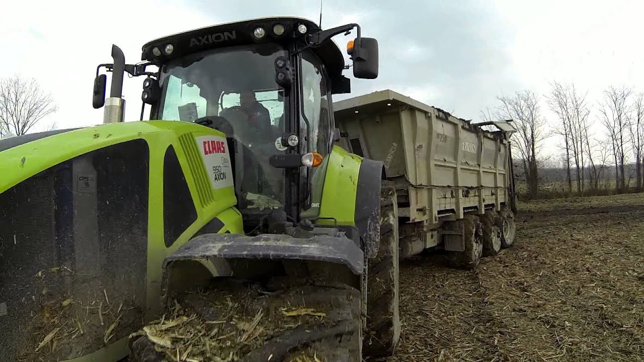 CLAAS Axion 950 + Franzosi - BIG SPREADING in Italy 2014