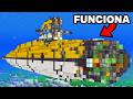 Construí un submarino funcional en Minecraft