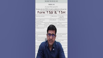 केवल TDS से बचने के लिए form 15G/15H file मत करना !