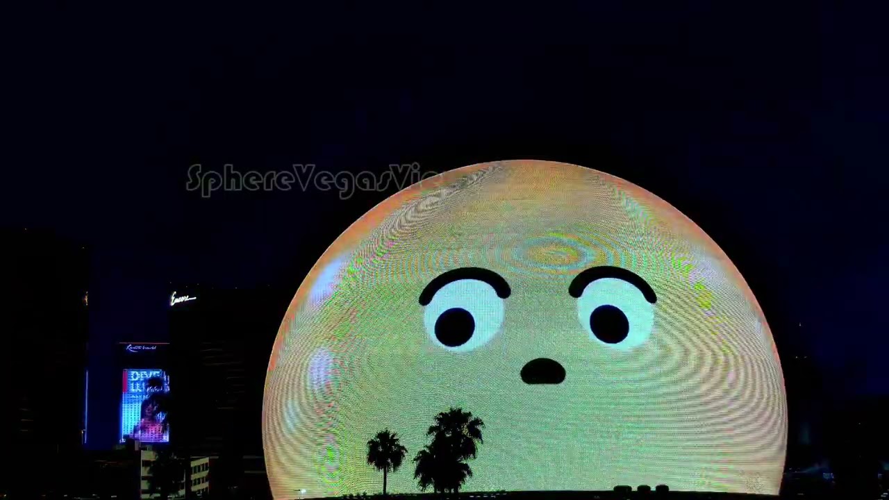 Las Vegas Sphere at Night | May 2025 Timelapse 🌃✨ Mesmerizing Lights Show! New Theme! in HD