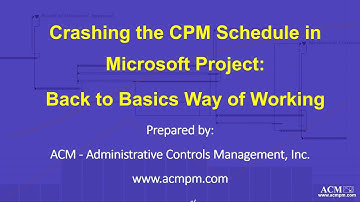 Crashing a Microsoft Project CPM Schedule, alternative to Fast Tracking