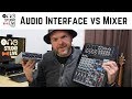 What is the difference between a USB audio interface and a mixer?