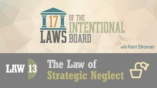 Law #13:  The Law of Strategic Neglect