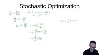 13 Stochastic Optimization, Neural Networks