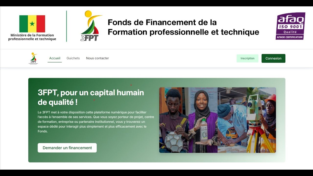 Tutoriel d’inscription – Bon de financement 3FPT