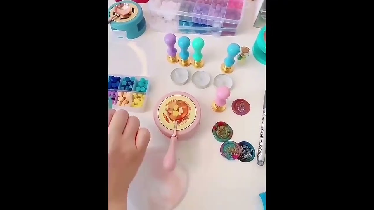 1850 Grain of Fire Paint Wax Particles Octagonal Bulk 500g Vintage Envelope