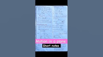 Motion in a plane short notes by #mrsirphysics | #shortnotes #neet #medicos #explore #viral #pw #fyp