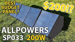 Allpowers 200W SP033 Folding Solar Panel Review  Budget Beauty!