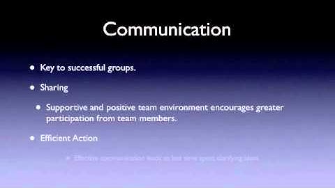 Understanding how important communication is in a group
