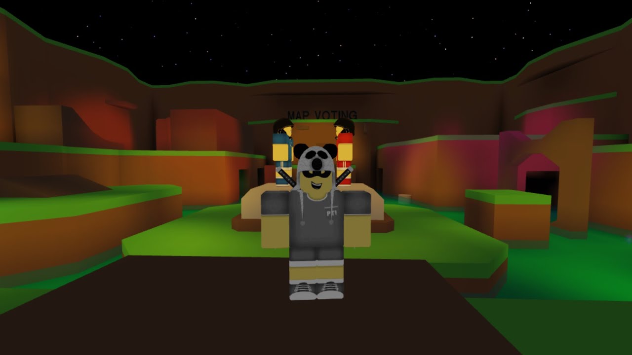 Playing Parkour Tag on Roblox