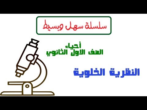 النظرية الخلوية سلسلة سهل وبسيط أحياء الصف الاول الثانوي