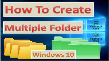 How To Create Multiple Folder And Subfolder At Once on Windows 10 Easily|