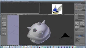 Mario Kart Blue Shell 3d modeling Timelapse