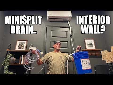 Mini Split Drain Solution | DIY Condensate Pump on an Interior Wall