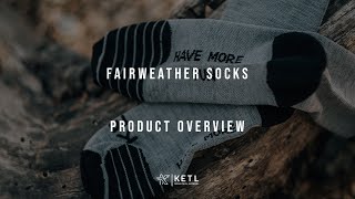 Ketl Fairweather Merino Wool Socks - Durable, Quick Dry & Made For Travel