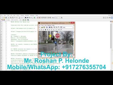 Traffic Sign Recognition using image processing Matlab project Code
