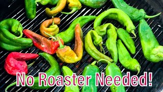 How to Roast and Peel Hatch Green Chiles | Weber Kettle