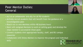 Peer Mentor Handbook Training Video screenshot 2