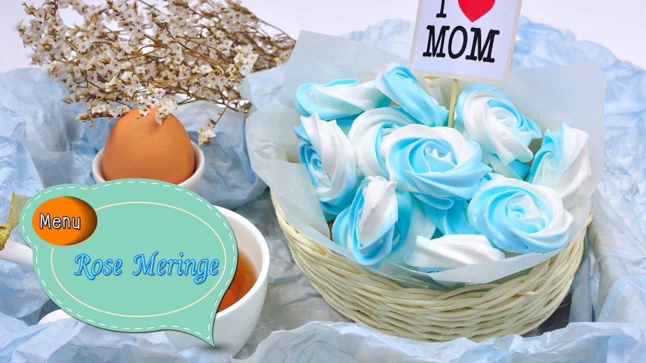 เมอแรงค์กุหลาบ Rose Meringue - 1 Minute Cooking