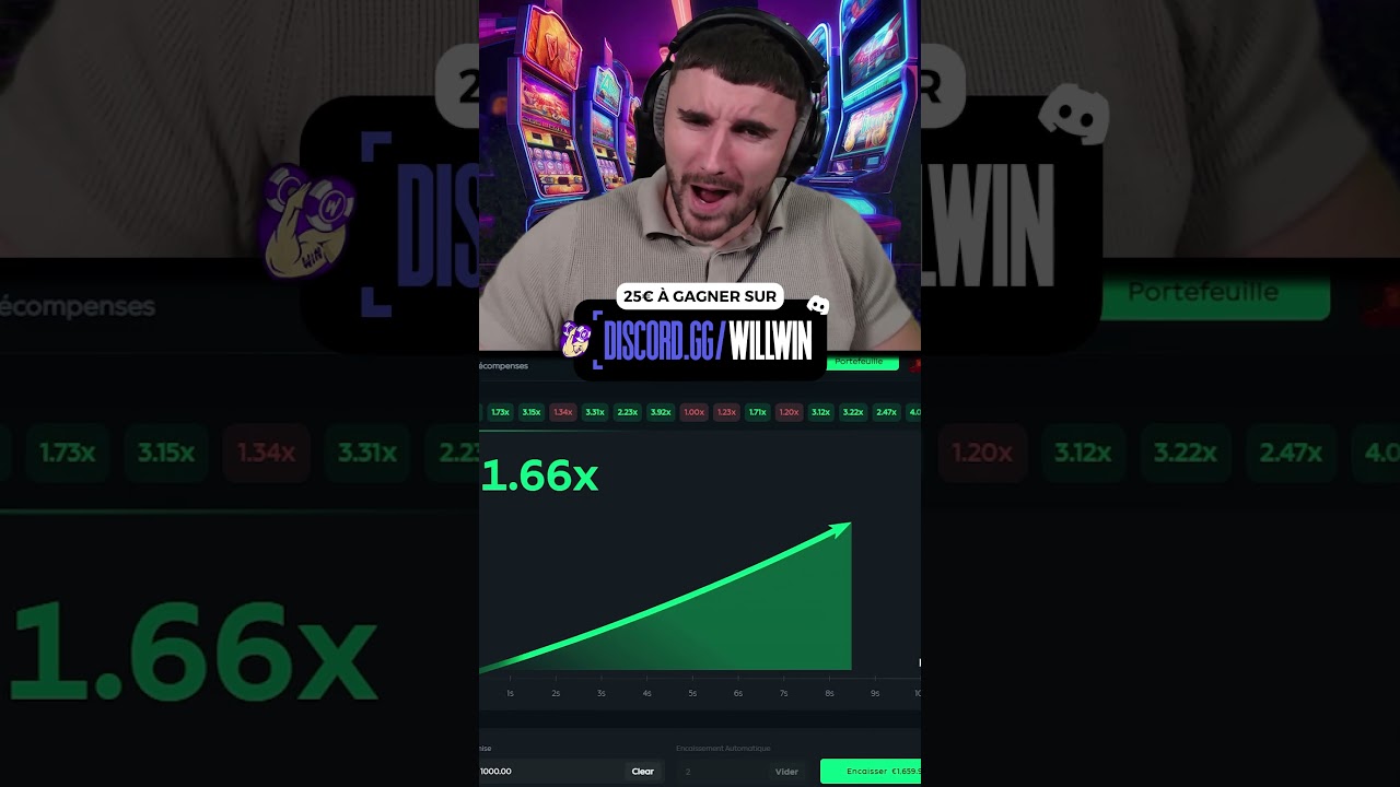 JE JOUE 1000€ AU CRASH (JEU DE L'AVION)