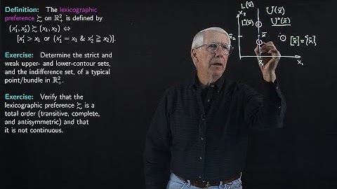 Lecture 45(A): Lexicographic Preference