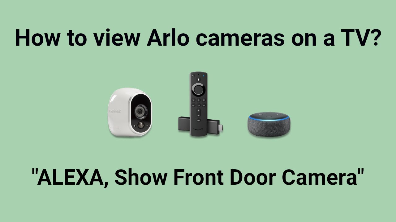 arlo camera on tv