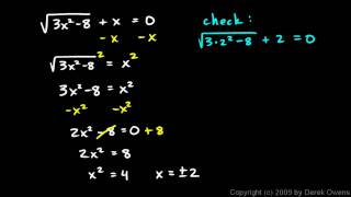 Algebra 1  11.10c - Examples of Solving Radical Equations